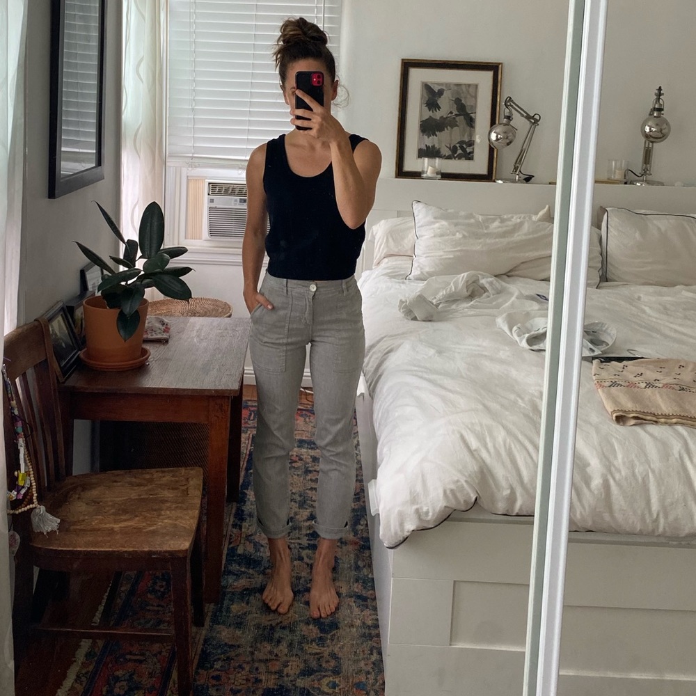 James Perse Grey Linen Pants